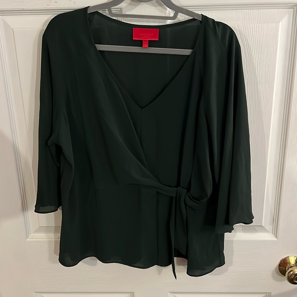 Green Wrap Top
